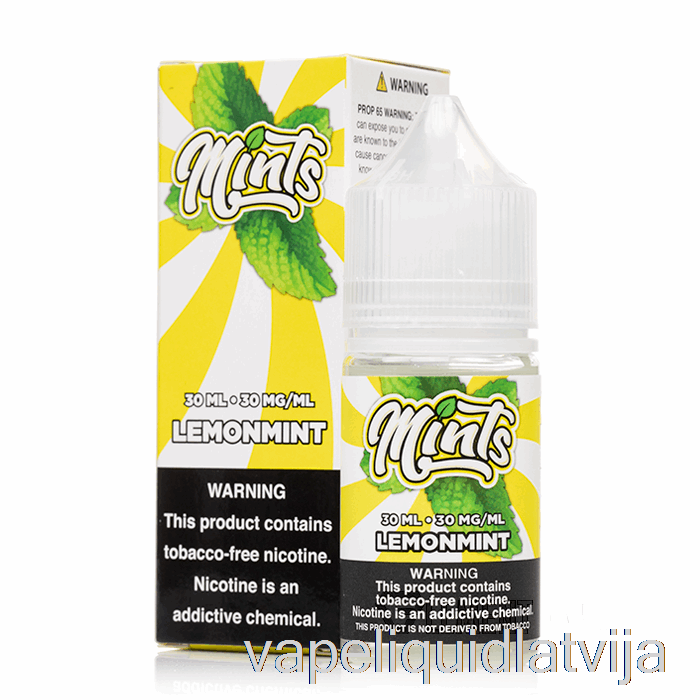 Citronmētru Sāļi - Mints Vape Co - 30ml 30mg Vape šķidrums